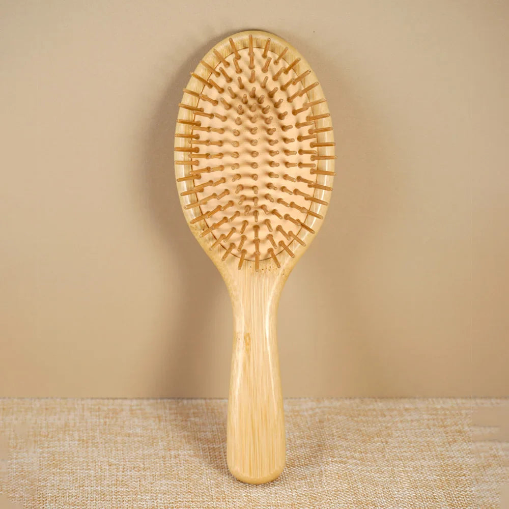 Bamboo Detangling Hair Brush – Scalp Massage, All Hair Types