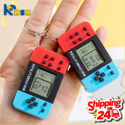 Mini Retro Handheld Game Console Keychain | Classic Pocket Toy Handheld Game Keychain Oasis Select
