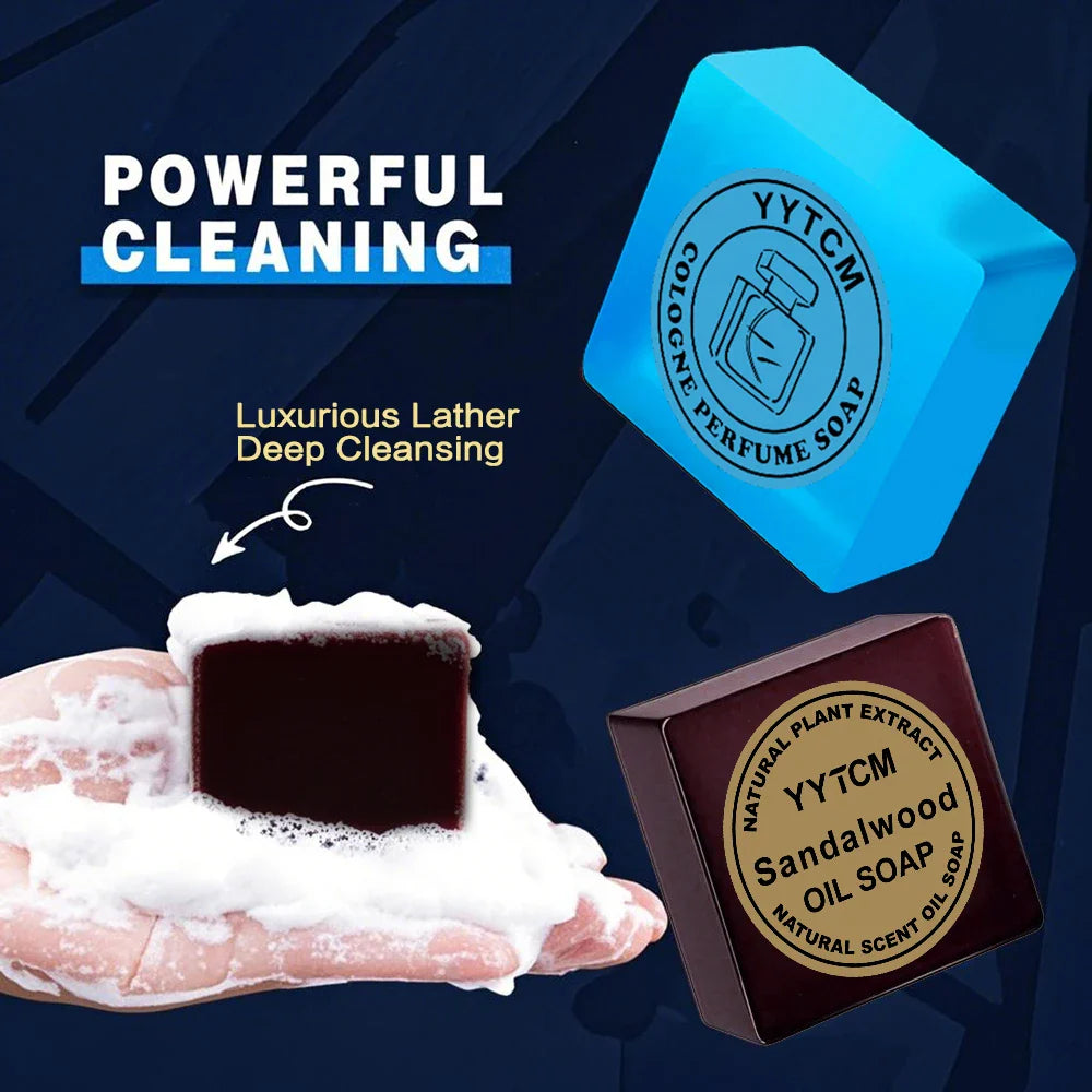Sandalwood Cologne Bar Soap – Handmade Essential Oil 70g
