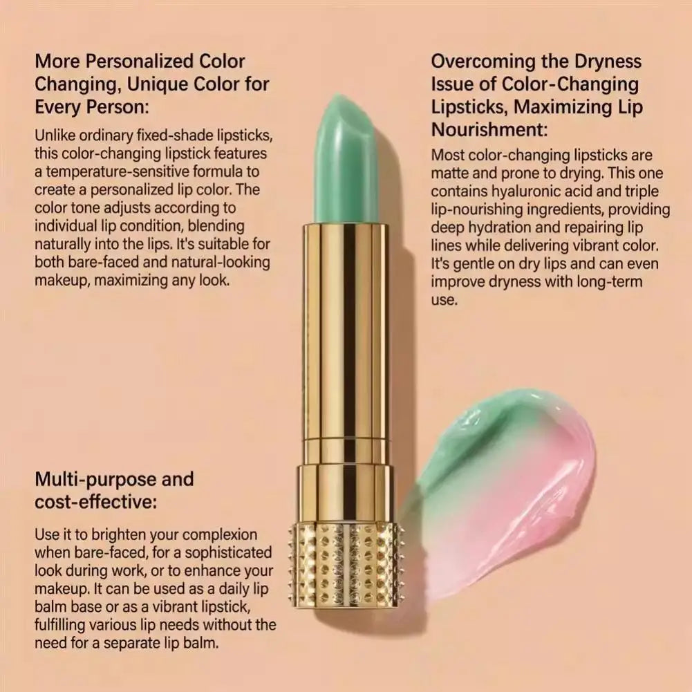 Color Changing Lipstick – Beeswax & Hyaluronic Acid