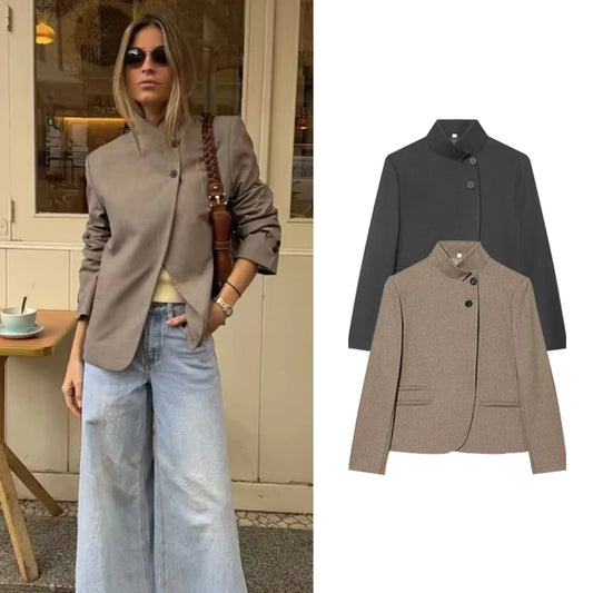 Women's Elegant Spring Blazer Jacket | Travel & Holiday Style Women's Blazer Jacket Peaceful Pleasures Health and Wellness