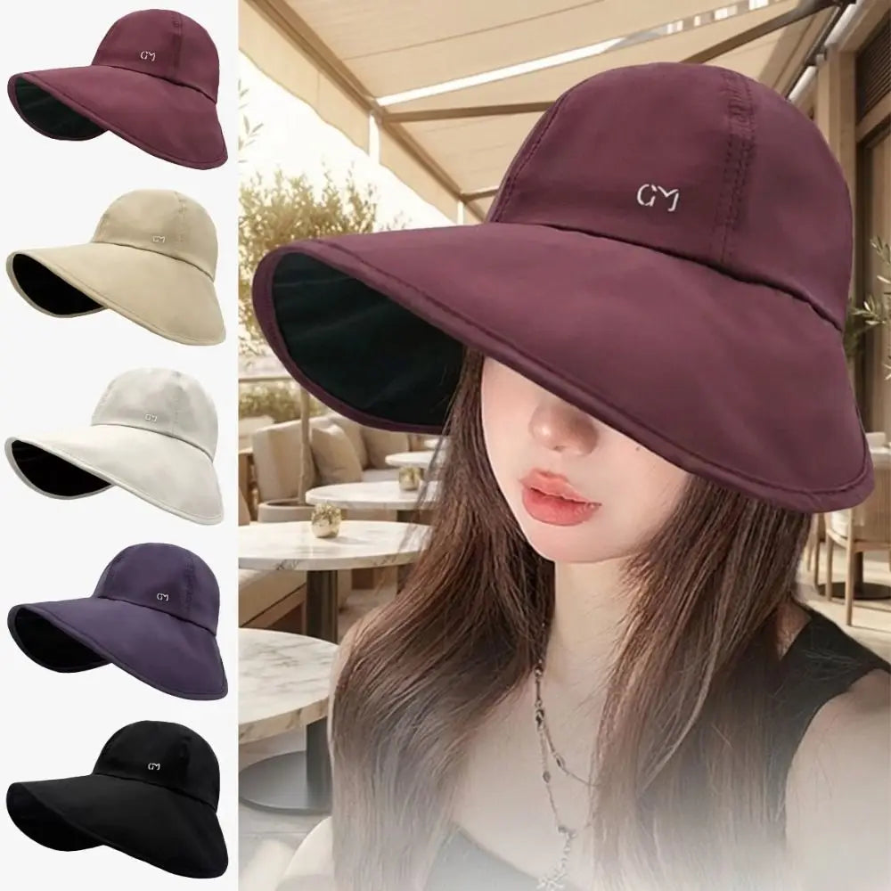 Women's Wide Brim Sun Hat – Foldable, UV Protection, Quick-Dry