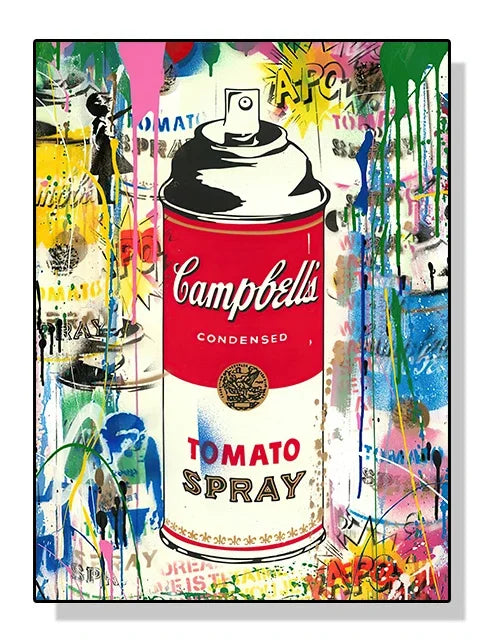 Banksy Graffiti Pop Art Canvas Wall Print | Street Art Poster