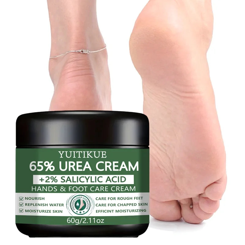 YUlTlKUE 65% Urea Cream +2% salicylic Acid Hands & Foot Care Cream Moisturize Rough chapped skin Nourish Hydrate 60g Peaceful Pleasures Health and Wellness