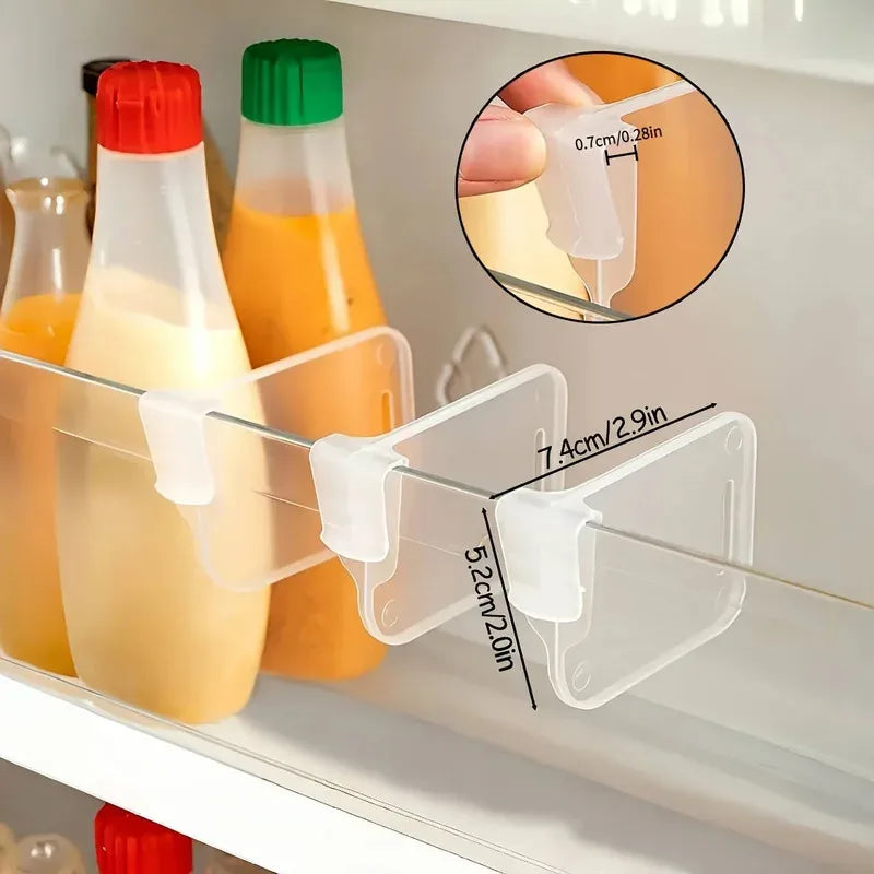 Clear Adjustable Refrigerator Organizer Dividers – 8/16/24 Pack