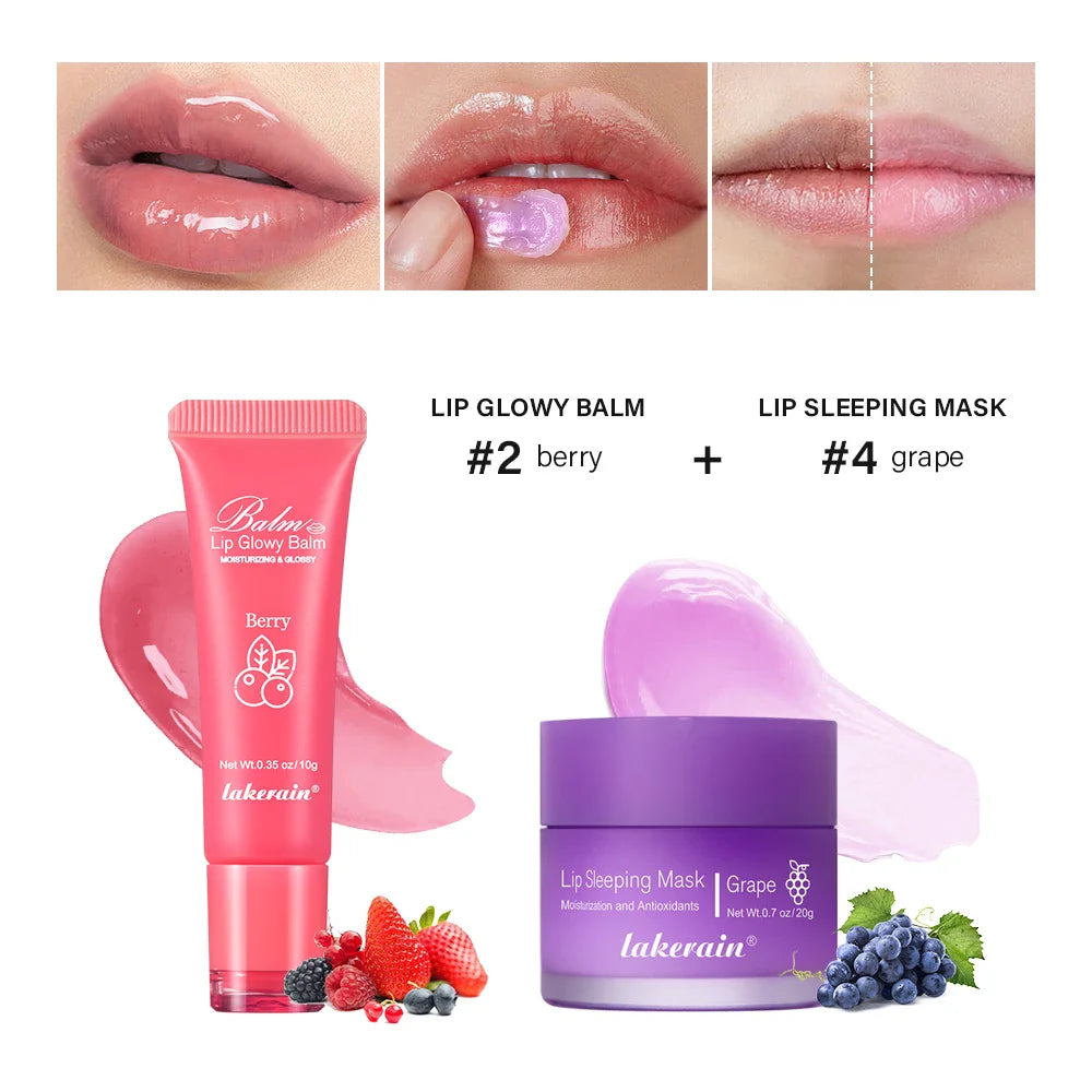 Lip Balm & Overnight Lip Mask Set | Nourishing 2-Pc Duo