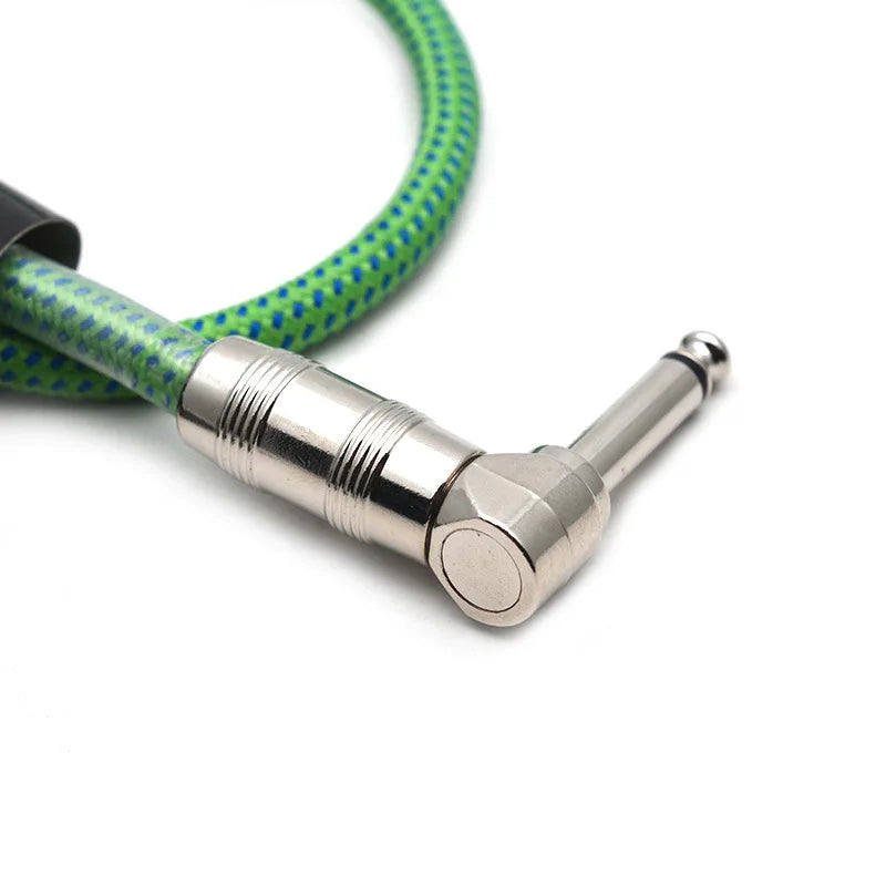 Kirlin 0 3 Meter Patch Cable Effect Pedal Weave Cloth 1 4 Angle Mono