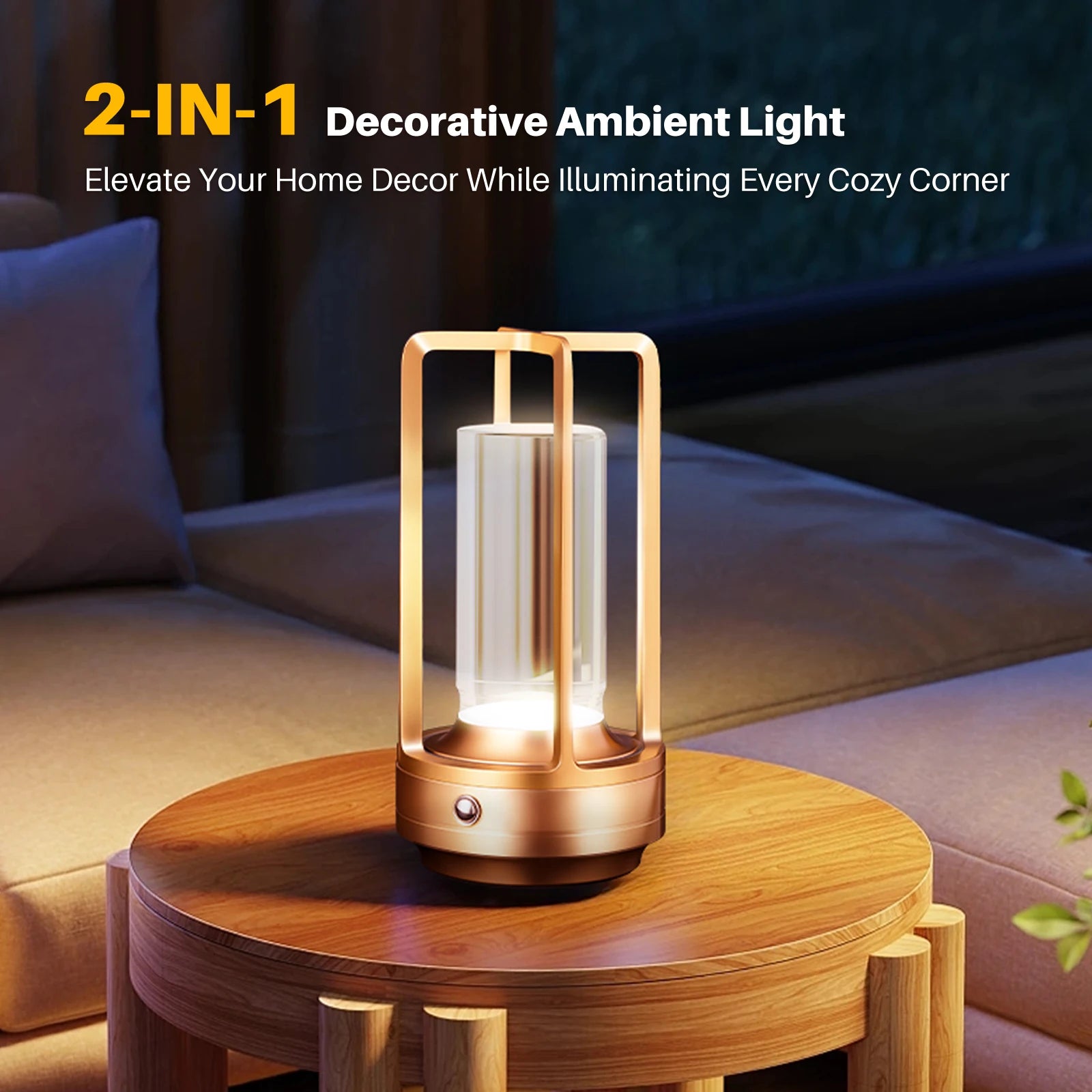Rechargeable Led Cordless Table Lamp Style Desk Lamps Camping Atmosphere Light Restaurant Creative Beside Night Lights ABS Peaceful Pleasures Health and Wellness