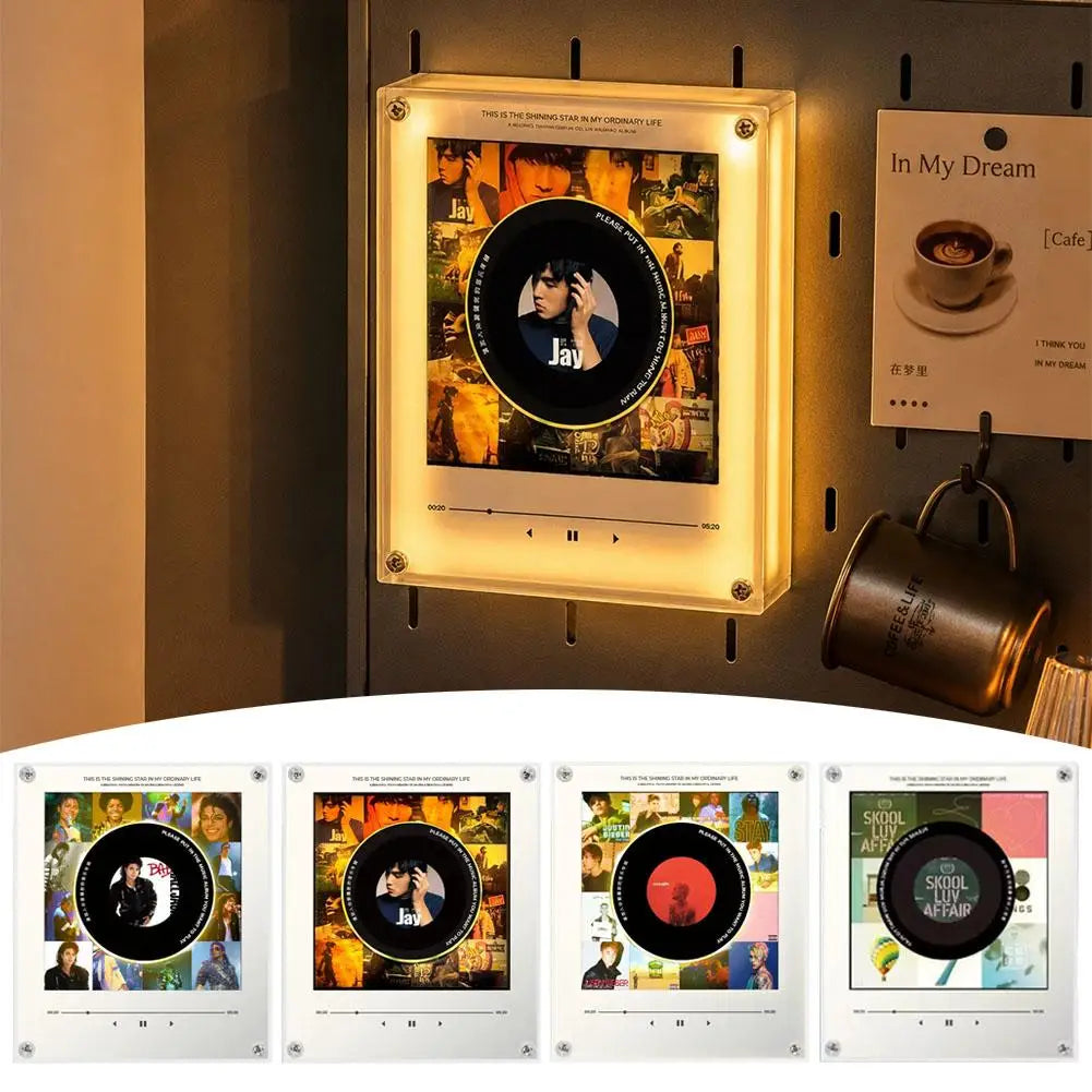 NFC Song Player Rotating Disc Night Light & Fridge Magnet