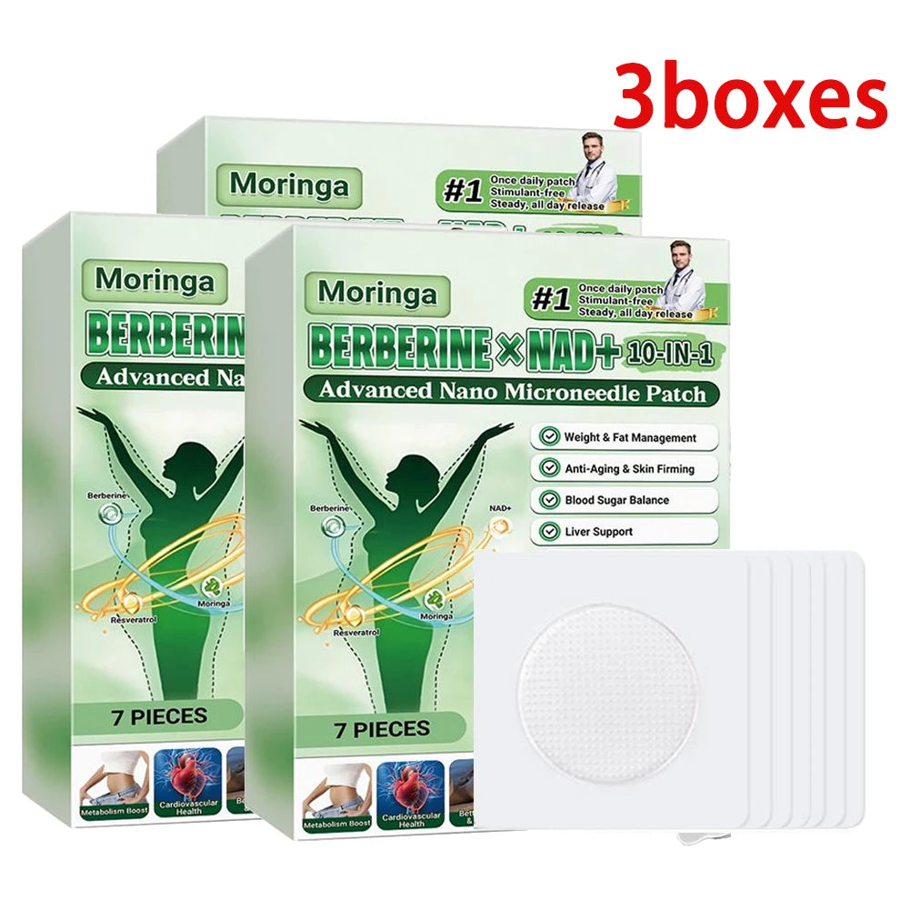 10-in-1 Nano Microneedle Patch Natural Gentle Patches Moisturizing Skin for Women Men Firming Nano Microdarts Patches 0.2mm Peaceful Pleasures Health and Wellness 3 boxes