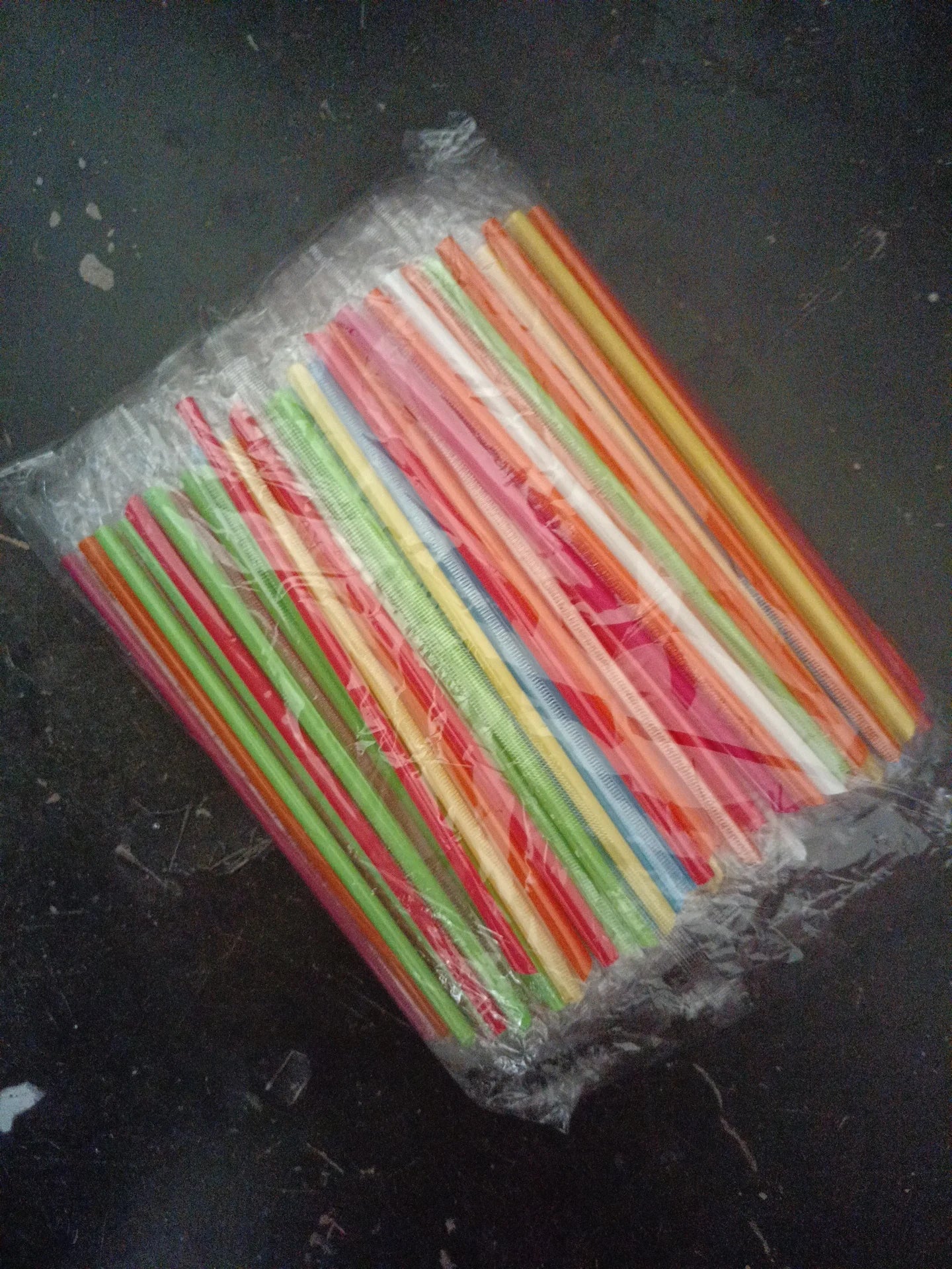 Colorful Black or Clear BPA Free Plastic Straws 6mm Diameter Individually Wrapped for Coffee Tea Liqor in Party Office Home Use Peaceful Pleasures Health and Wellness