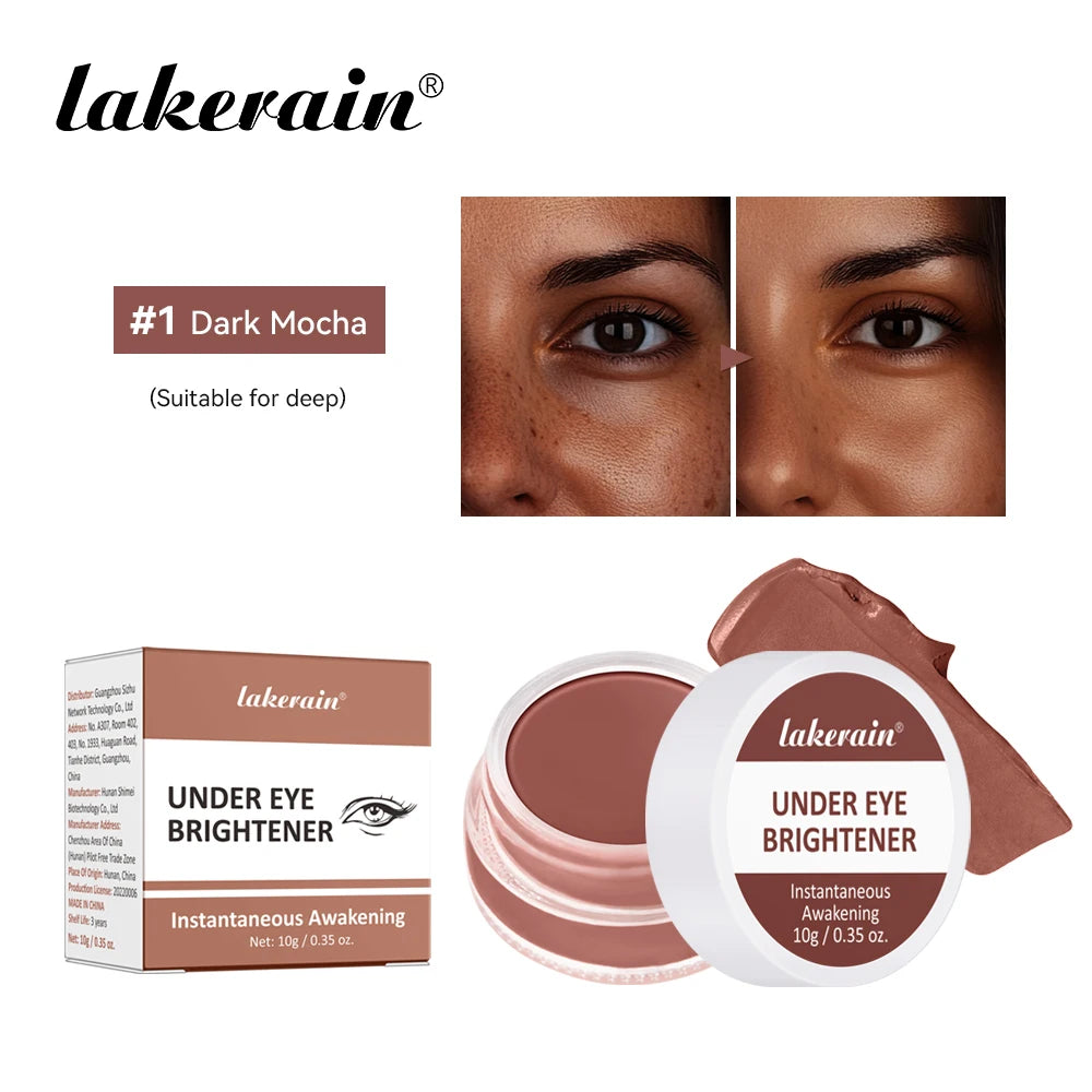 Eye Concealer Covers Dark Circles And Bags Under Eyes Brightens And Nourishes Eyes And Tightens Skin Korean Girls Eye Cosmetics Peaceful Pleasures Health and Wellness 01 dark mocha