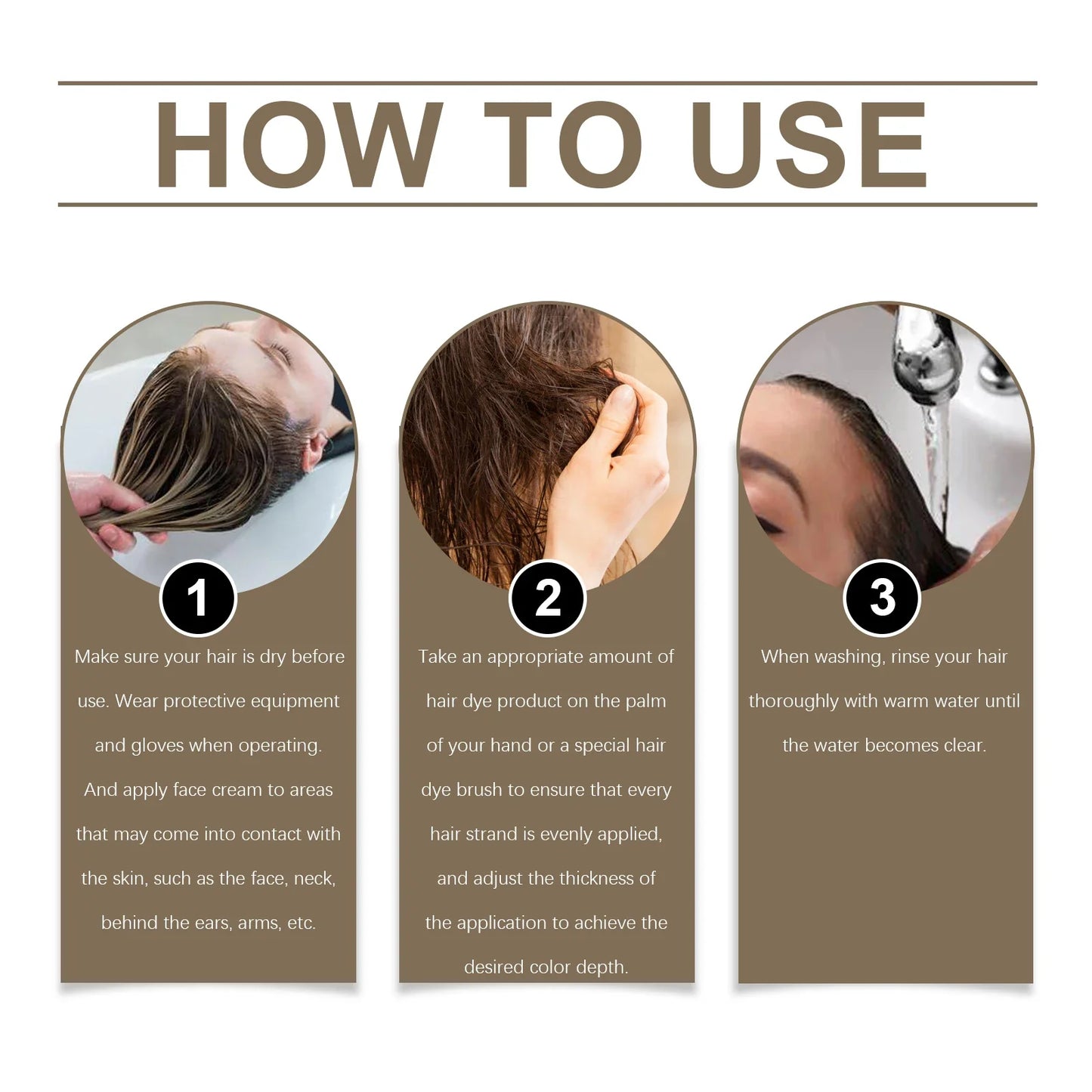 Plant Extract Hair Dye Shampoo – 2-in-1 Gray Coverage
