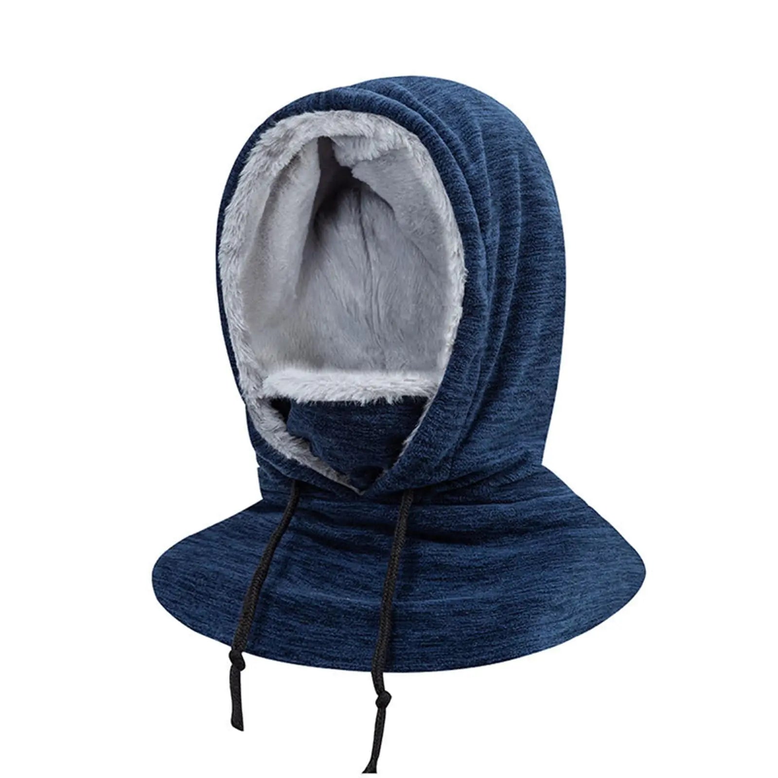 1 Piece Thick Wool Balaclava, Winter Windproof Fleece Face Mask for Cold Weather, Ski, Outdoor Sports Neck Warmer for Men Women Peaceful Pleasures Health and Wellness Navy Blue One Size