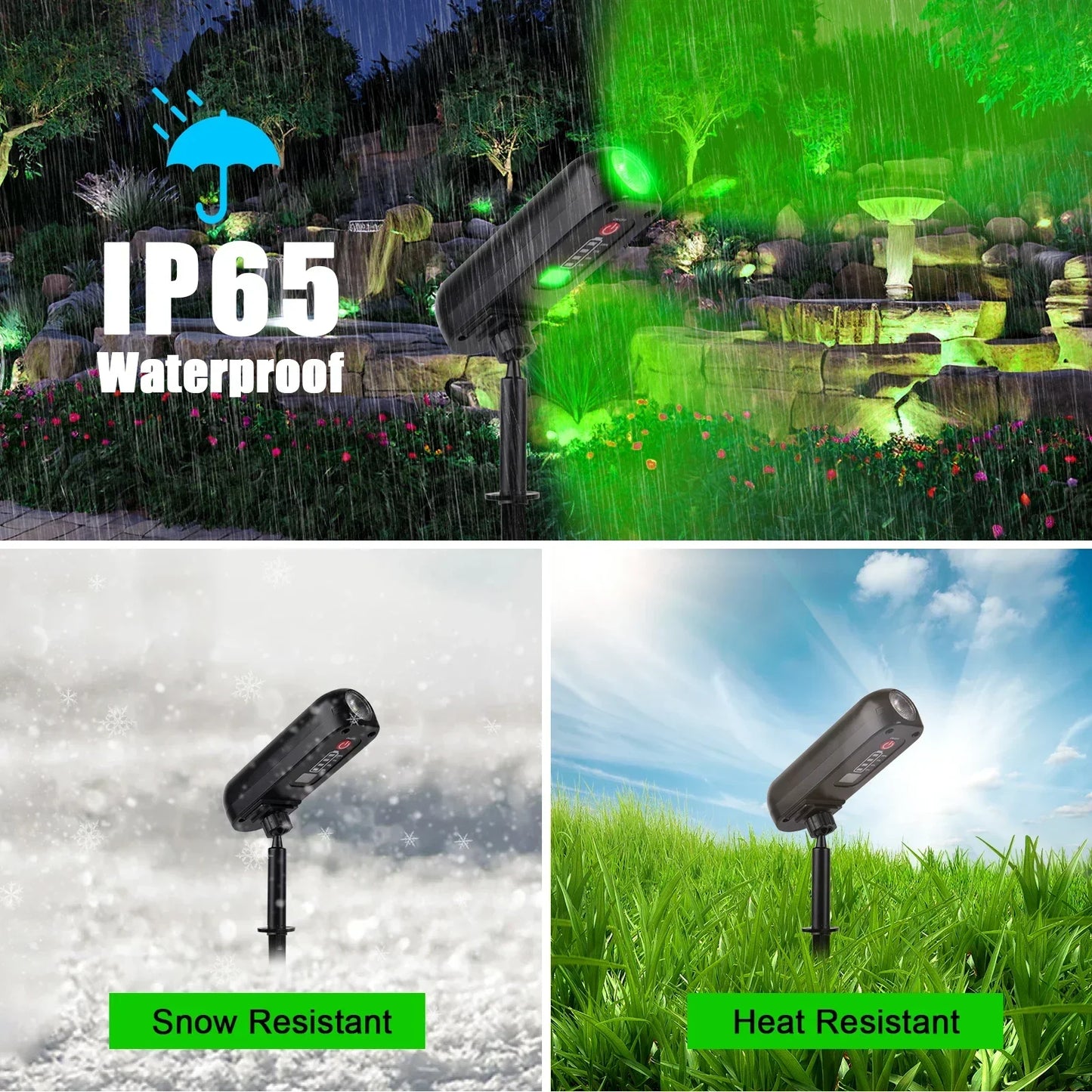 Solar LED Garden Spotlight IP65 | Wall & Ground Mount Uplight