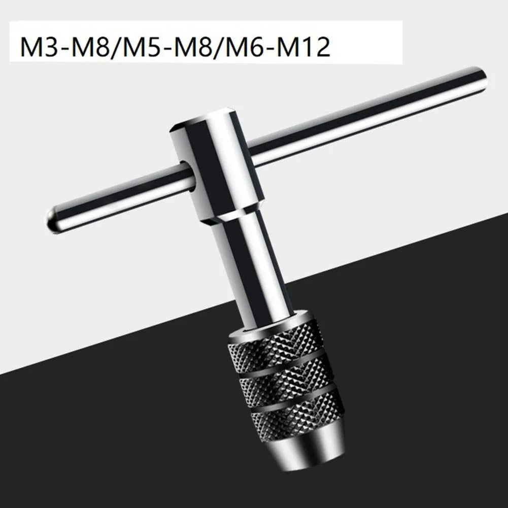 Adjustable T Tap Wrench Hand Thread Holder M3-M8 M5-M8 M6-M12