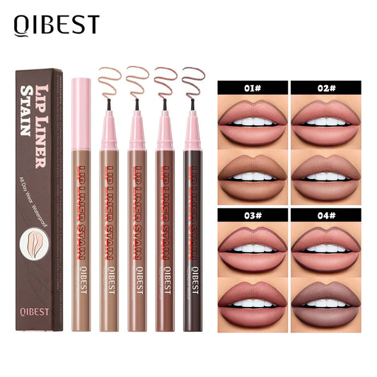 QiBest Matte Liquid Lip Liner Pen – Waterproof, Long-Lasting Liquid Lip Liner Oasis Select
