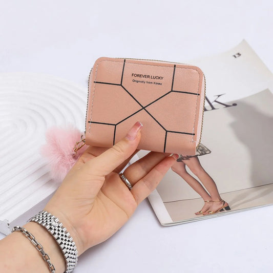 Women Minimalist Short Wallet with Smooth Feel Premium PVC Material Suitable for Daily Casual Activities Peaceful Pleasures Health and Wellness