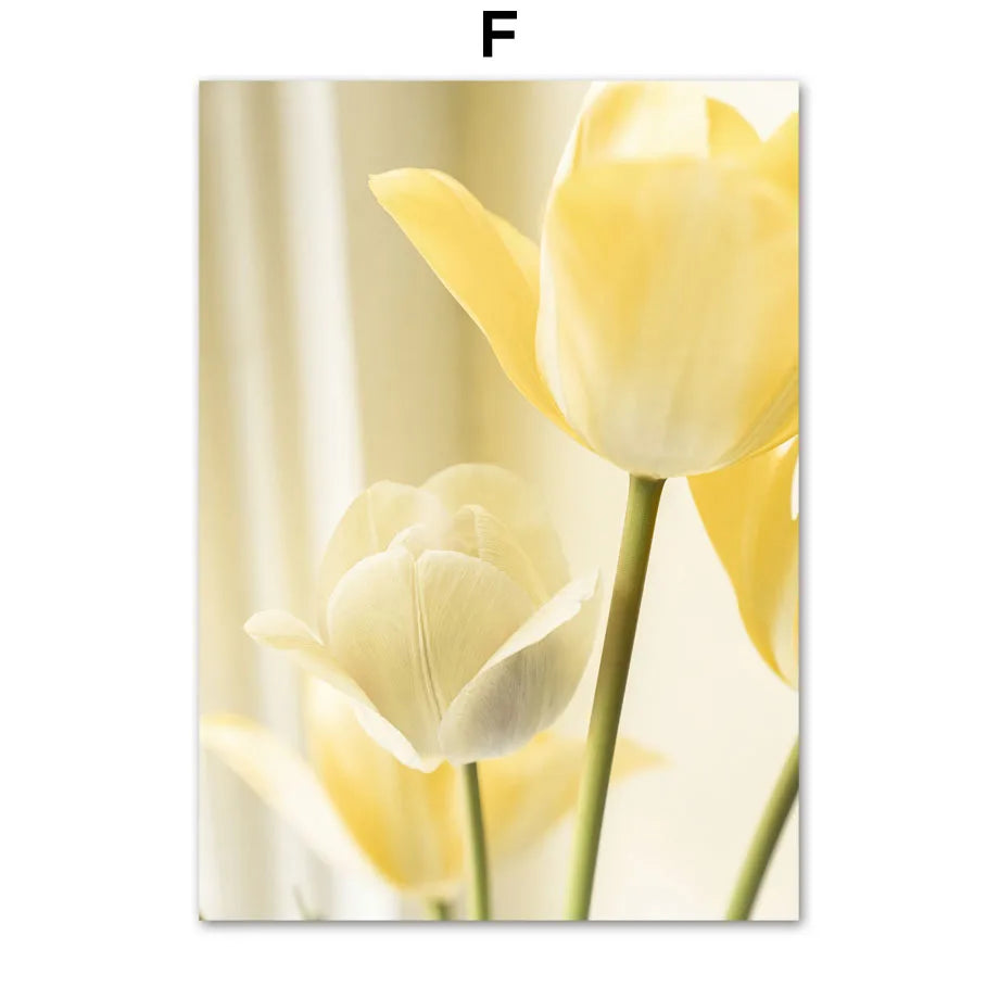1pc frameless Canvas painting Yellow Idyllic Sunflower Girls Flower Nordic Posters And Prints Canvas Painting Wall Art Pictur Peaceful Pleasures Health and Wellness F 40x50cm Unframed