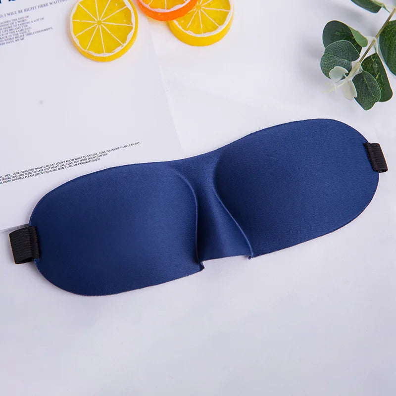 3D Sleep Mask – Blackout Eye Mask for Travel & Better Sleep Sleep Eye Mask Peaceful Pleasures Health and Wellness Dark Blue