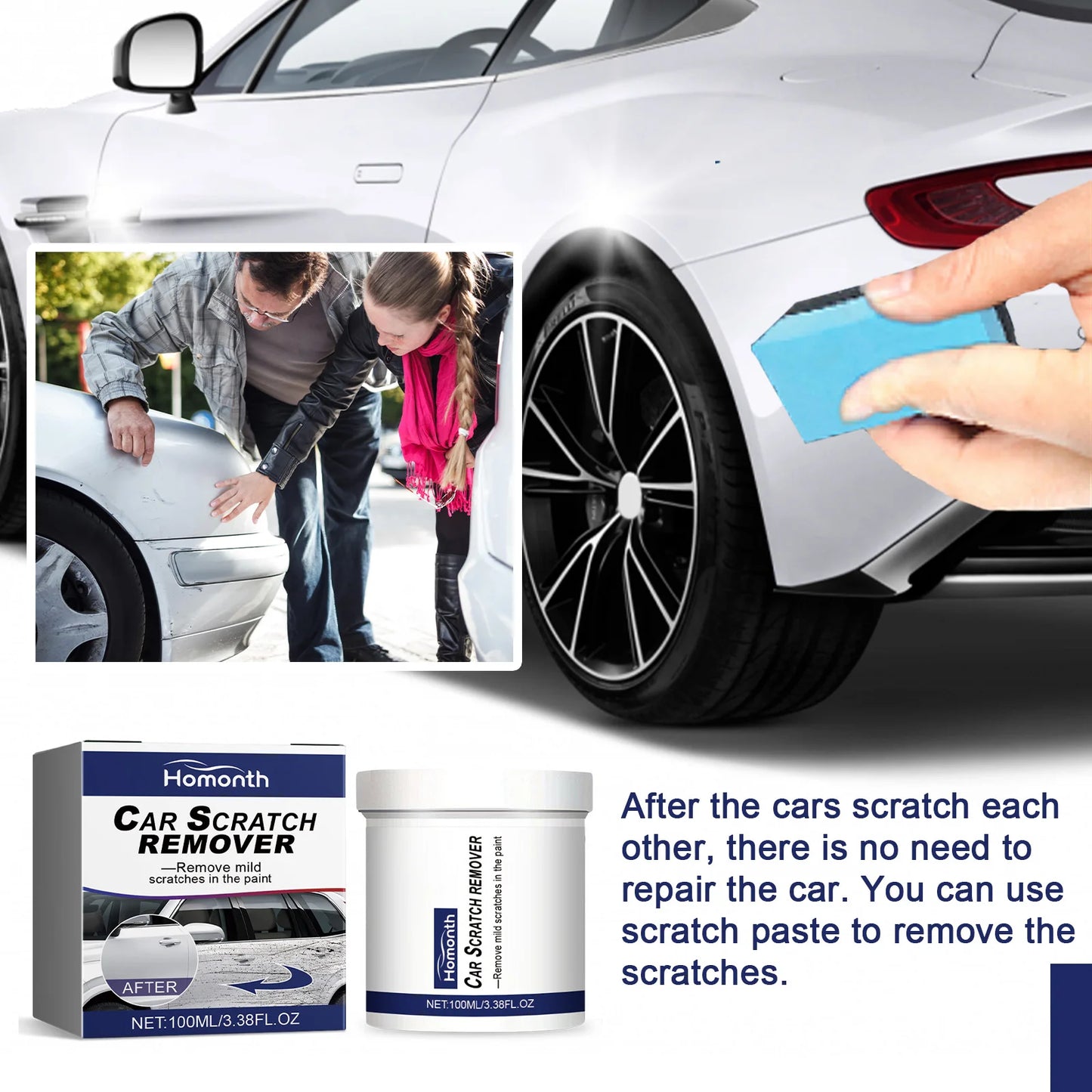 Homonth Car Scratch Repair Polishing Kit | Restore Paint Gloss