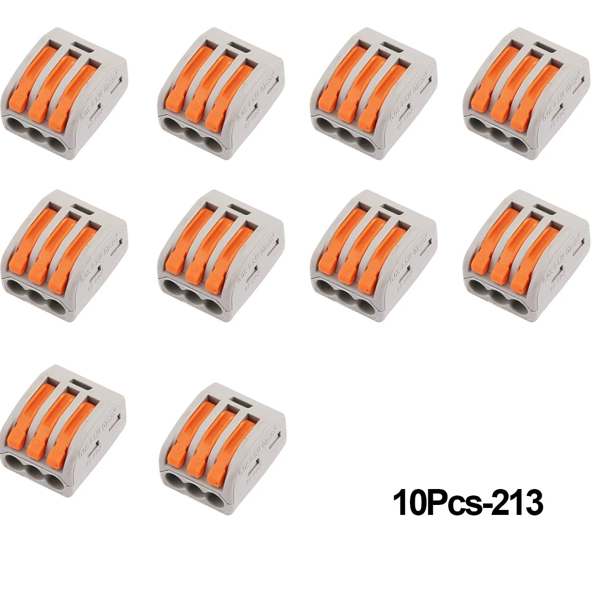 10-Pack Lever Nut Wire Connectors | Quick Splice Terminal Block