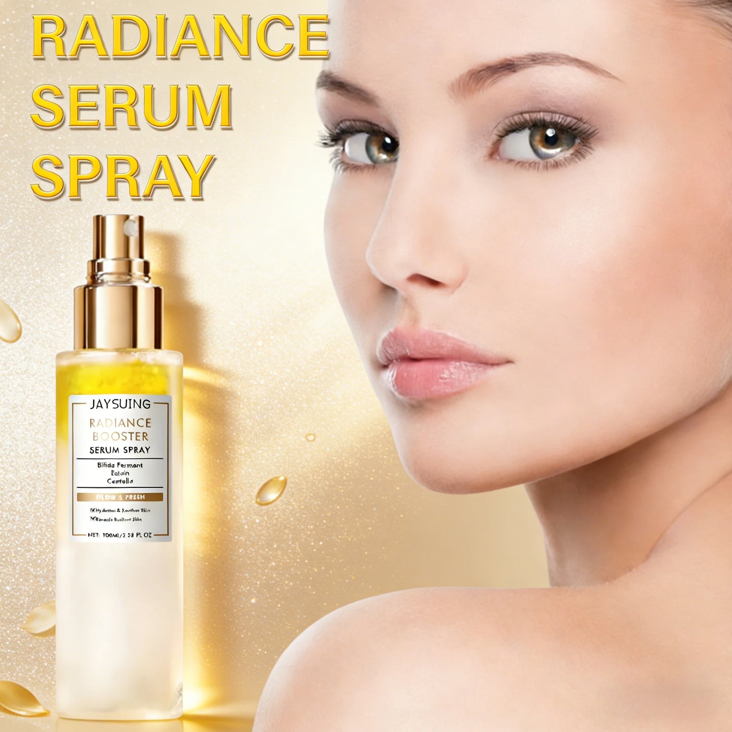 Radiance Booster Serum Spray Moisturizing Relief For Sensitive Skin Nourishing Face Mist Even Skin Tone Winter Skincare Peaceful Pleasures Health and Wellness