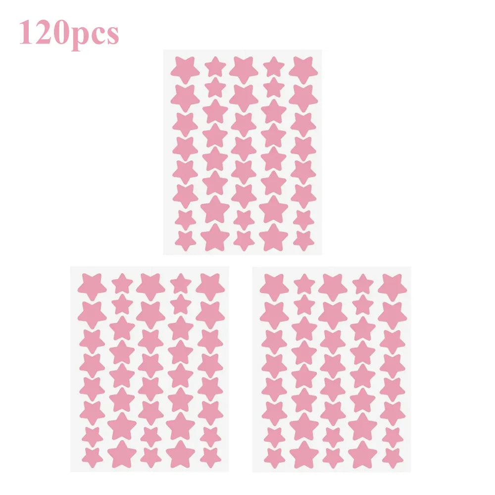 Star-Shaped Colorful Pimple Patches – Invisible Acne Cover 40–120pc