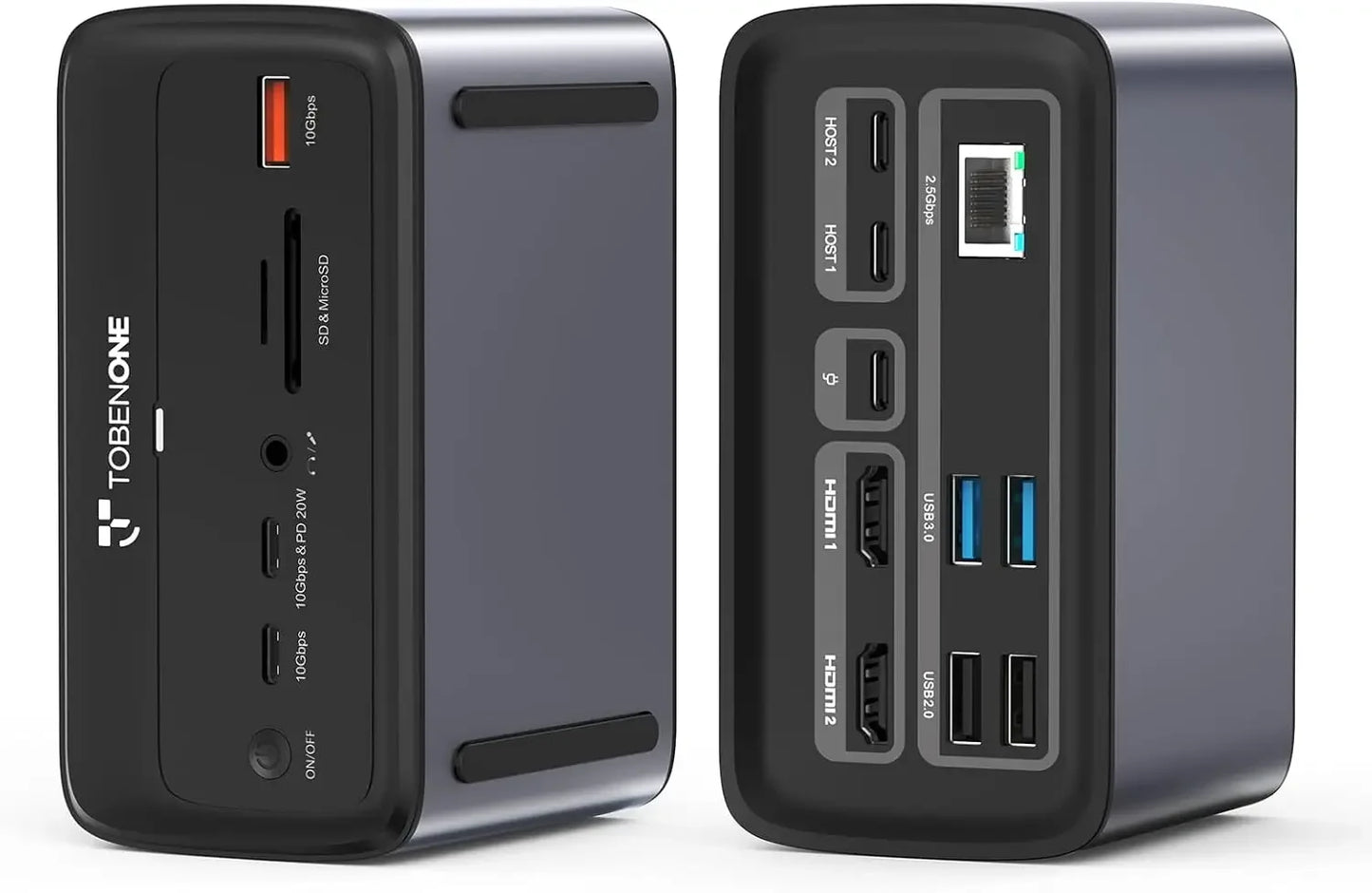 Dual 4K@60Hz USB-C Docking Station with 16-in-2 Ports, 100W GaN Power, 2.5Gbps Ethernet for MacBook Peaceful Pleasures Health and Wellness United States