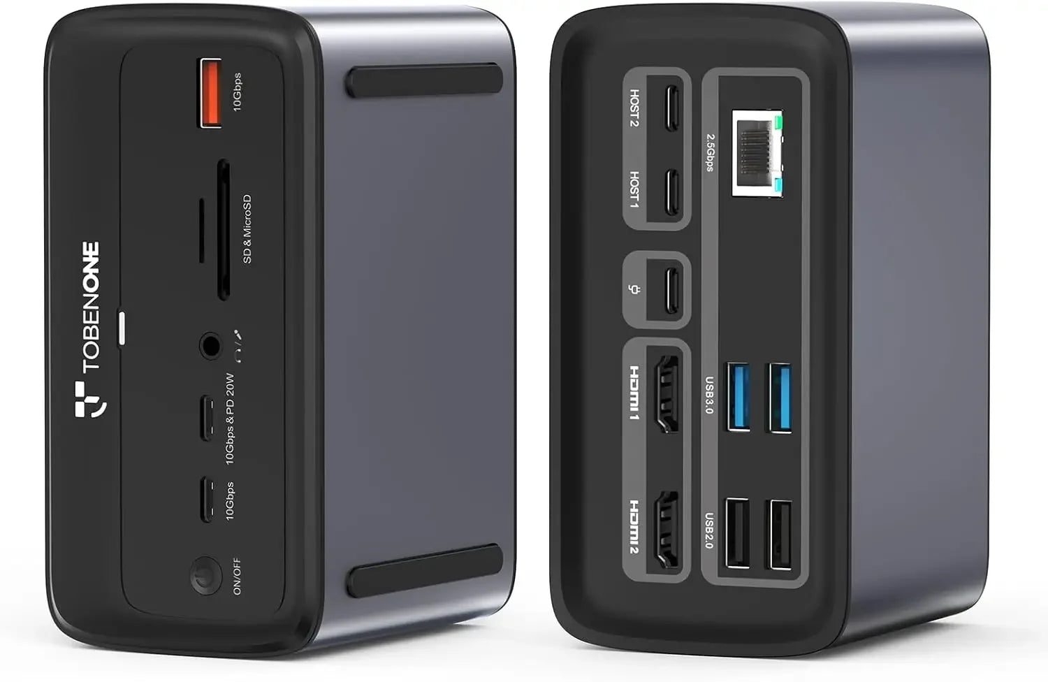 Dual 4K@60Hz USB-C Docking Station with 16-in-2 Ports, 100W GaN Power, 2.5Gbps Ethernet for MacBook Peaceful Pleasures Health and Wellness United States