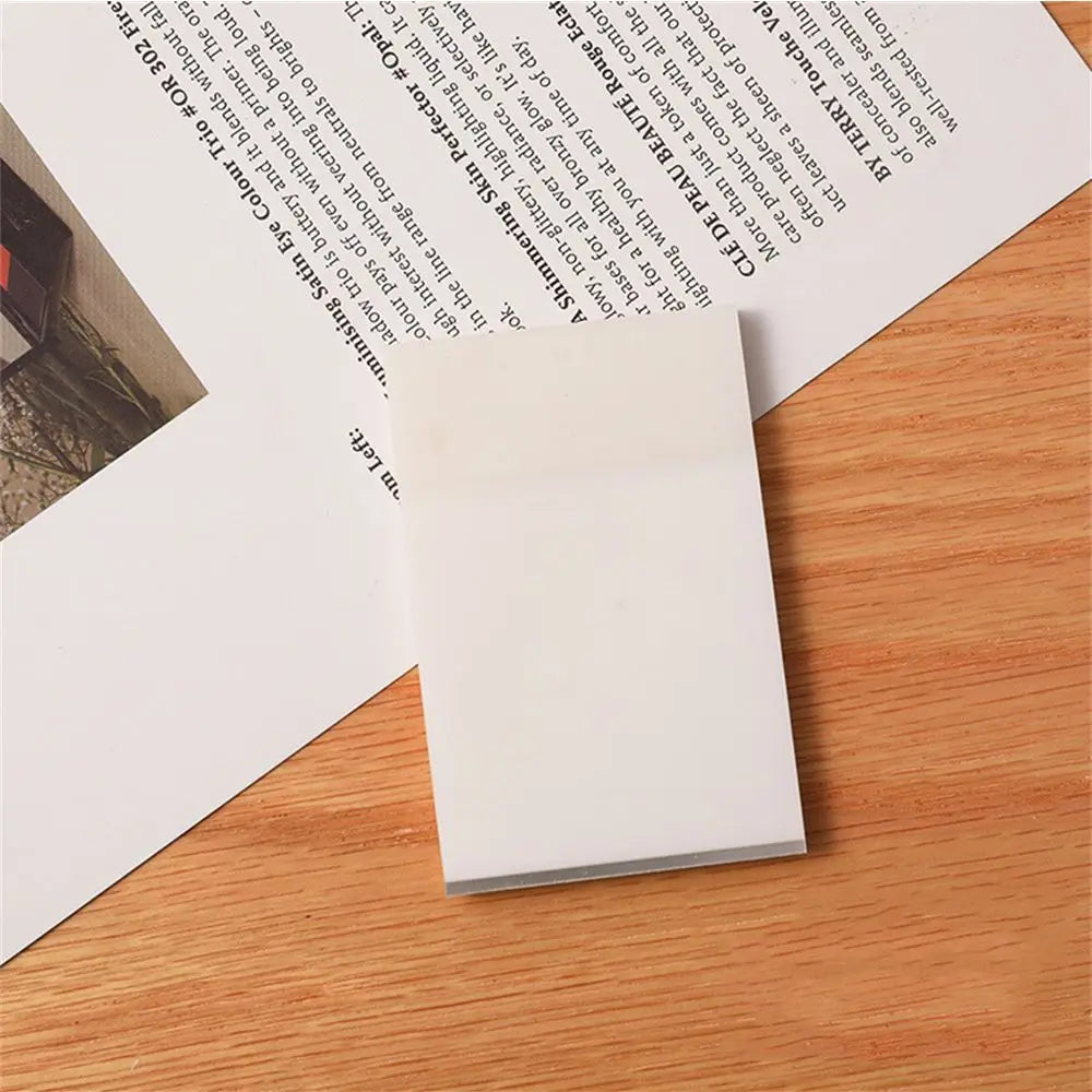 Transparent Sticky Notes PET Memo Pad | Daily To-Do Planner
