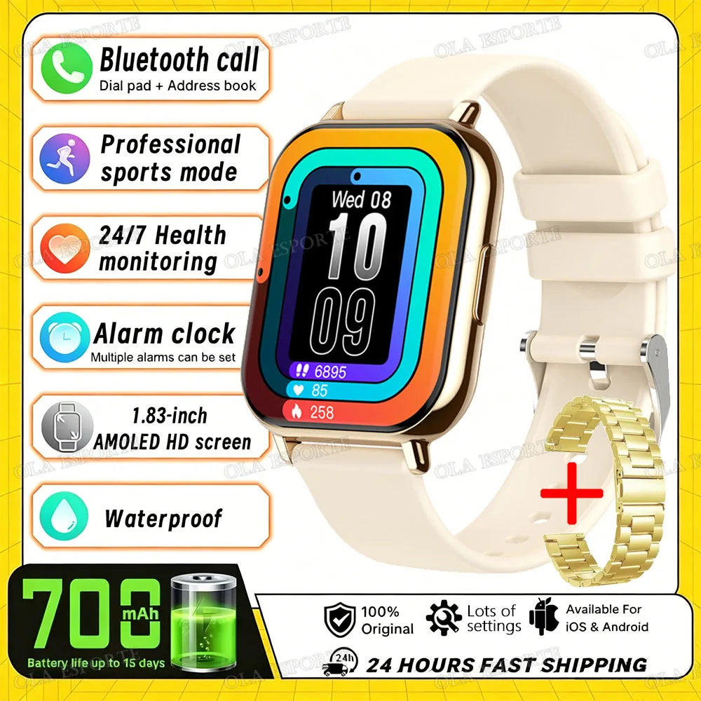 HW12 Smart Watch – Bluetooth Calling, Heart Rate & Fitness