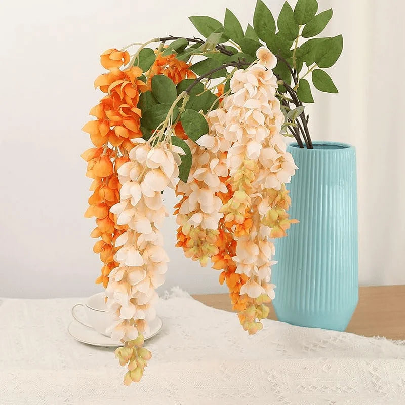 120cm Artificial Wisteria Garland Silk Hanging Vine Wedding