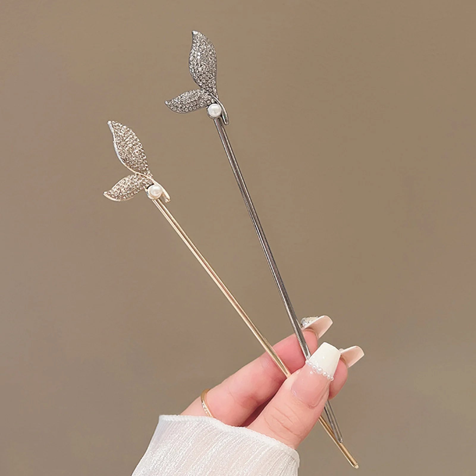 Pearl Mermaid Hairpin Elegant Alloy Accessory for Weddings Parties Women Everyday Use Peaceful Pleasures Health and Wellness
