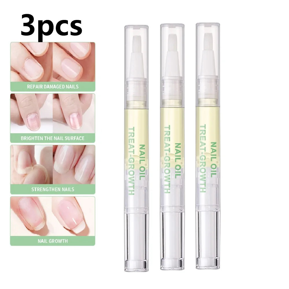 3 Counts Nail Growth Oil For Strength and Moisture Organic Nail Care Blend Nourishing Oil Nail Care Nail Art Brotherpen Cosmetic Peaceful Pleasures Health and Wellness