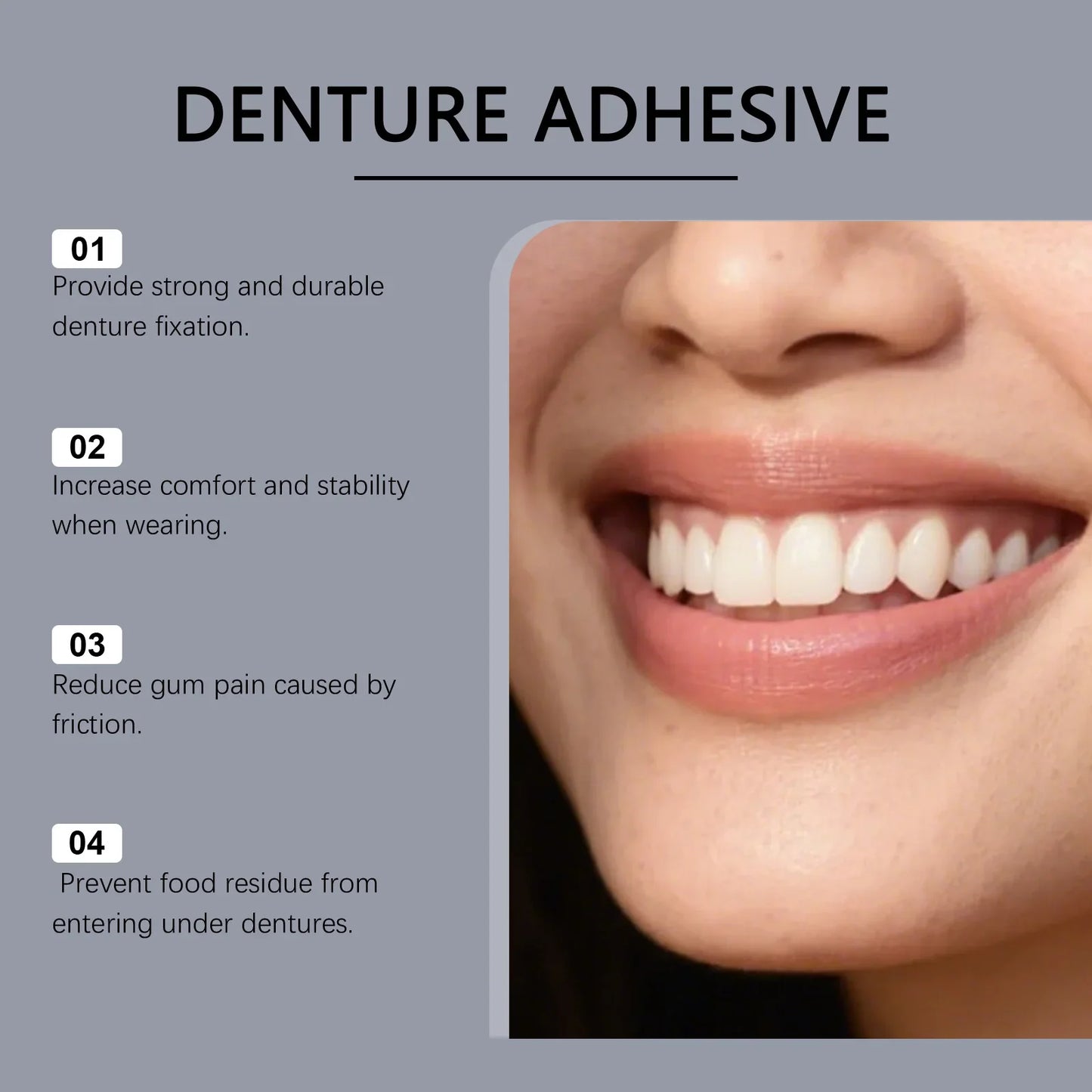 Denture Adhesive – Natural Secure Hold for Dentures