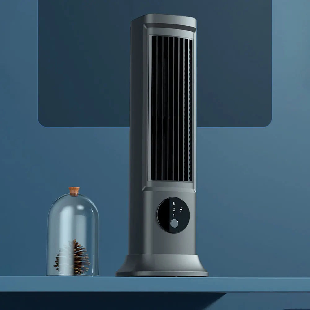Small Desk Fan USB Rechargeable 3-Speed Quiet Portable Peaceful Pleasures Health and Wellness
