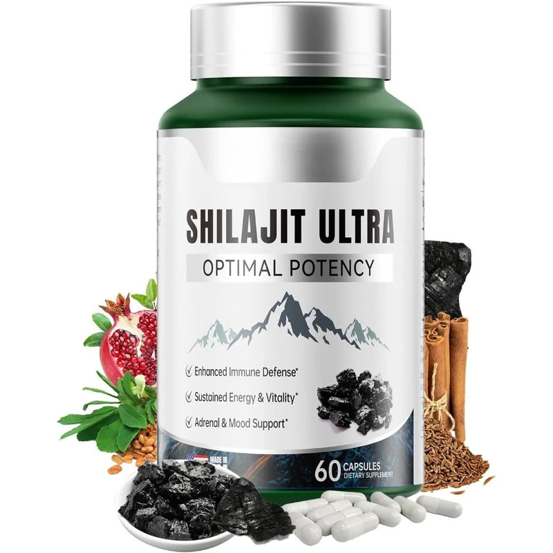 Shilajit Ultra Daily Energy & Vitality | L-Arginine 60 Caps