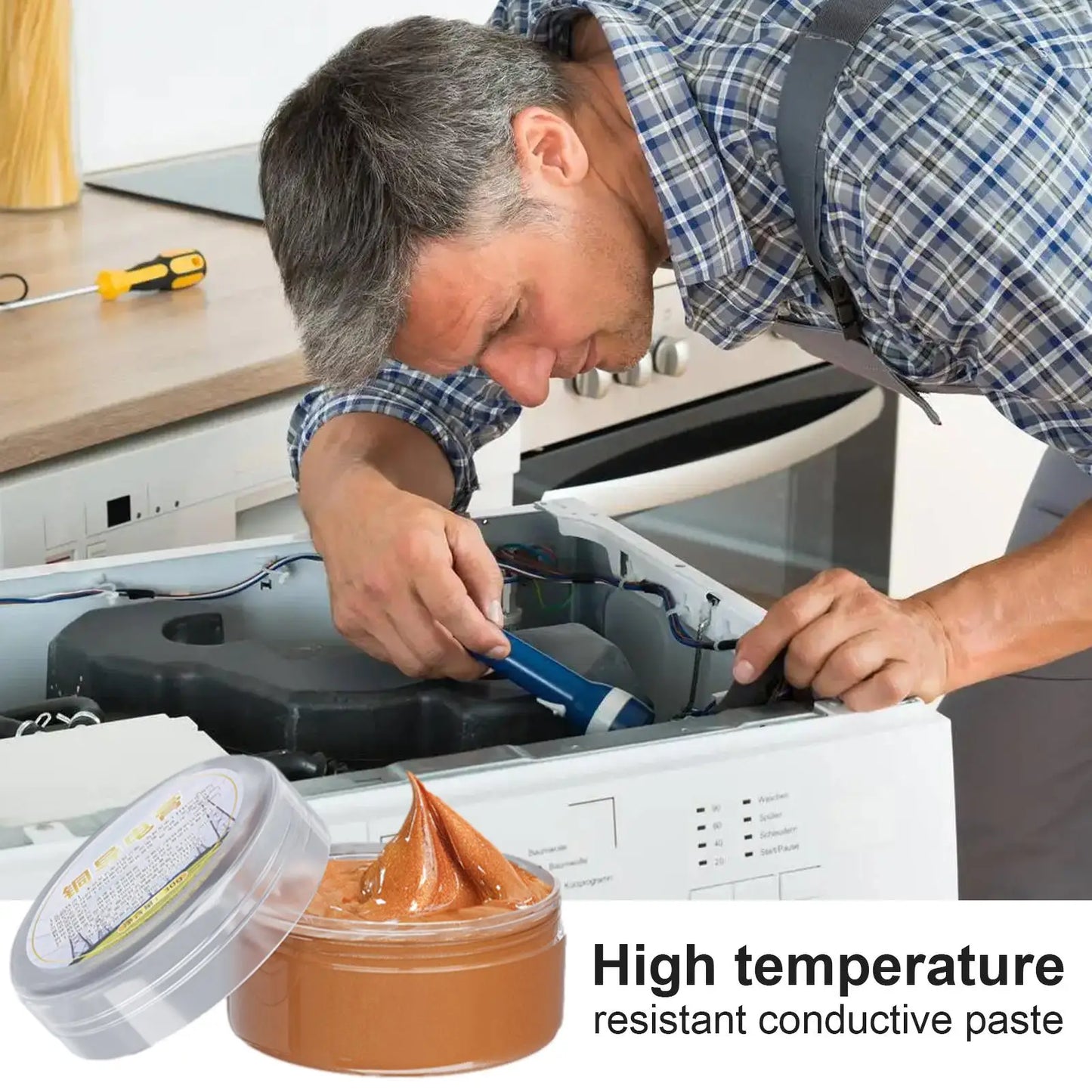 Copper Conductive Grease Paste | Anti-Corrosion Electrical Contact Conductive Grease Paste Peaceful Pleasures Health and Wellness