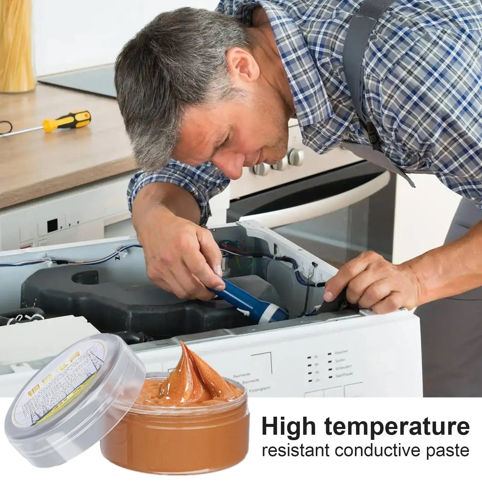 Copper Conductive Grease Paste | Anti-Corrosion Electrical Contact Conductive Grease Paste Peaceful Pleasures Health and Wellness