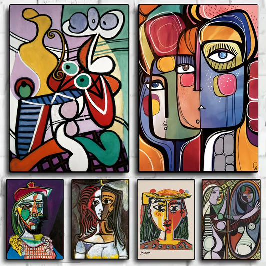 Picasso Abstract Art Wall Poster – Waterproof PVC Home Décor Abstract Wall Poster Peaceful Pleasures Health and Wellness