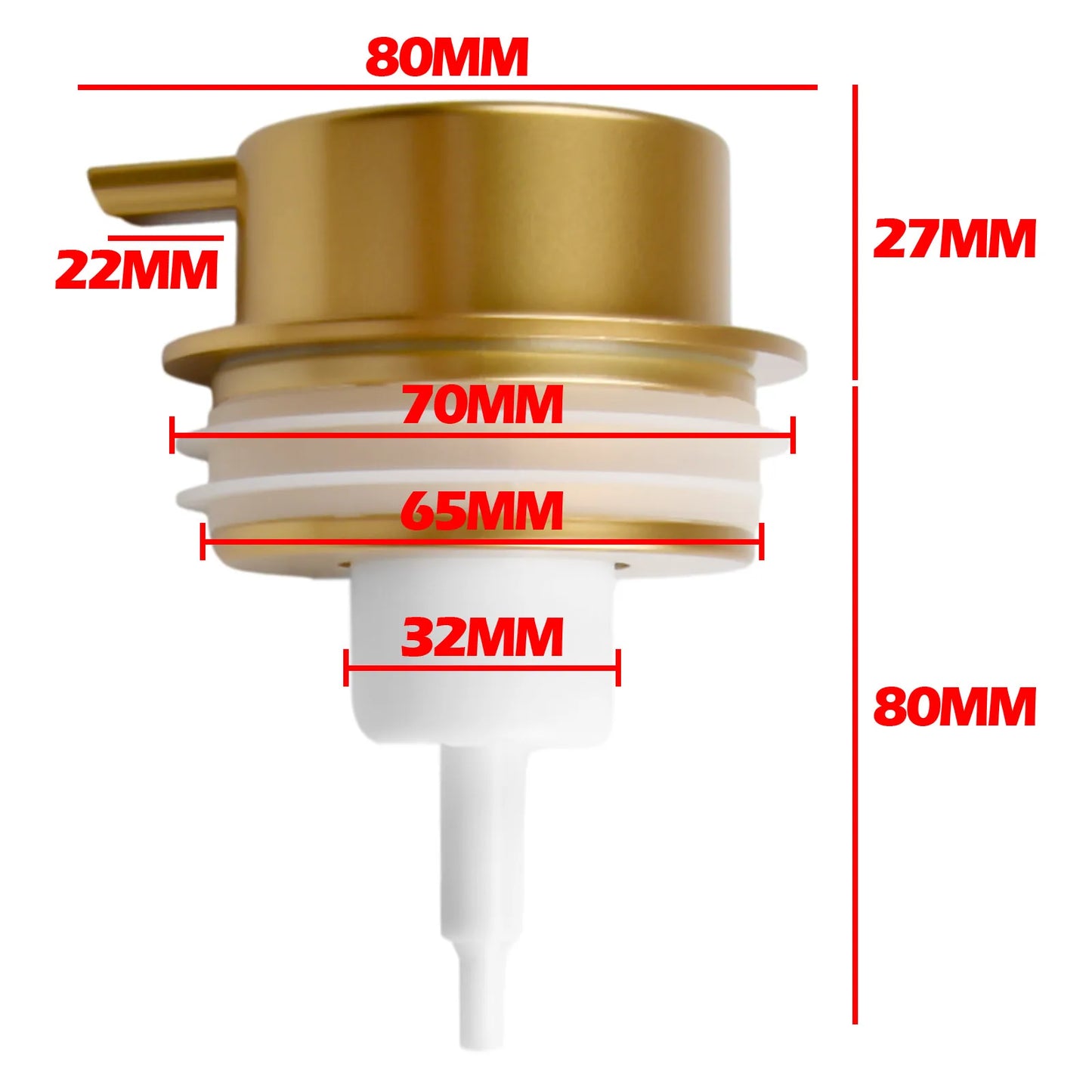 ABS Foam Pump Head Hotel Hand Soap Bottle Press Dispenser Shower