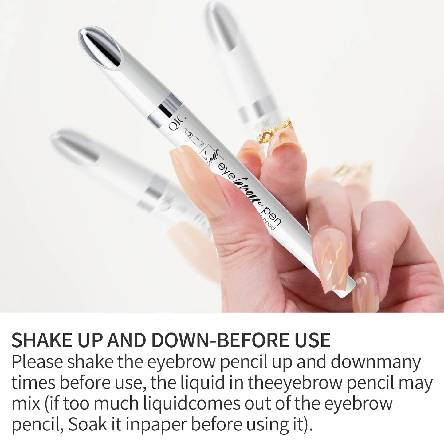 QIC 4-Tip Waterproof Microblading Eyebrow Pen | 4 Colors