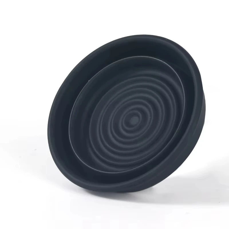 Yaqi Collapsible Portable Silicone Travel Shaving Bowl Black Green White Blue Gray Color Mens Cleaning Face Shaving Bowl New Peaceful Pleasures Health and Wellness