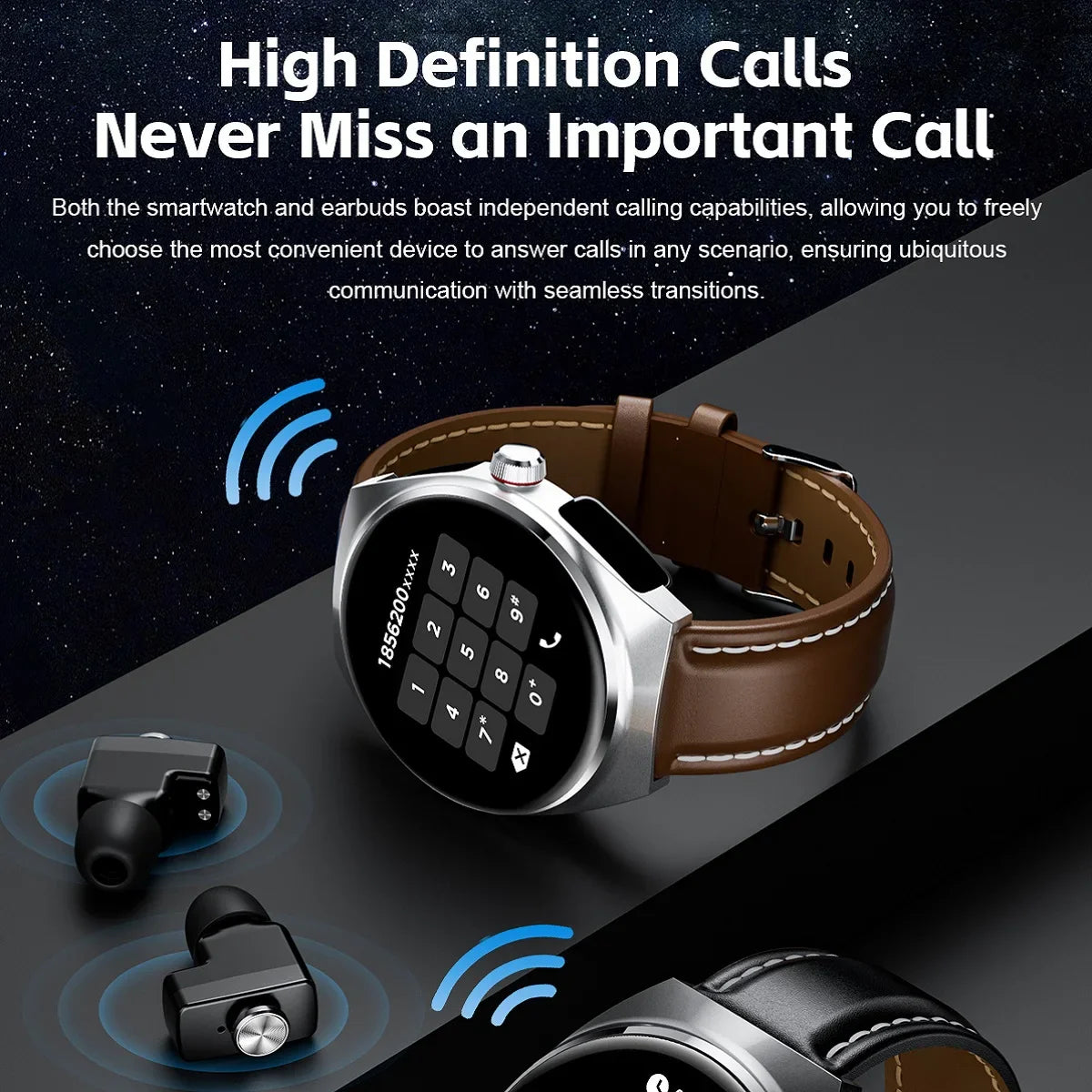 MINGCC GT95 2-in-1 Smartwatch & TWS Earbuds – NFC & Fitness
