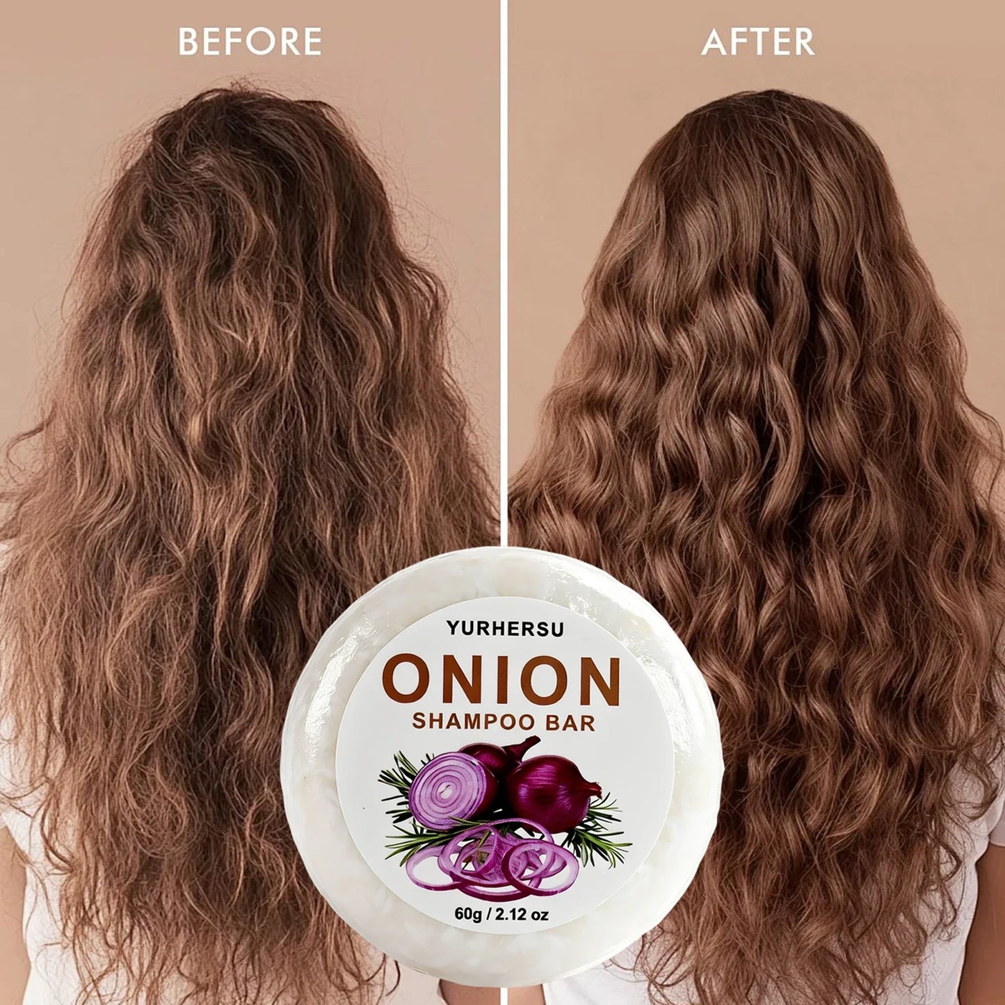 Vegan Onion Shampoo Bar – Oil Control, Frizz & Scalp Care