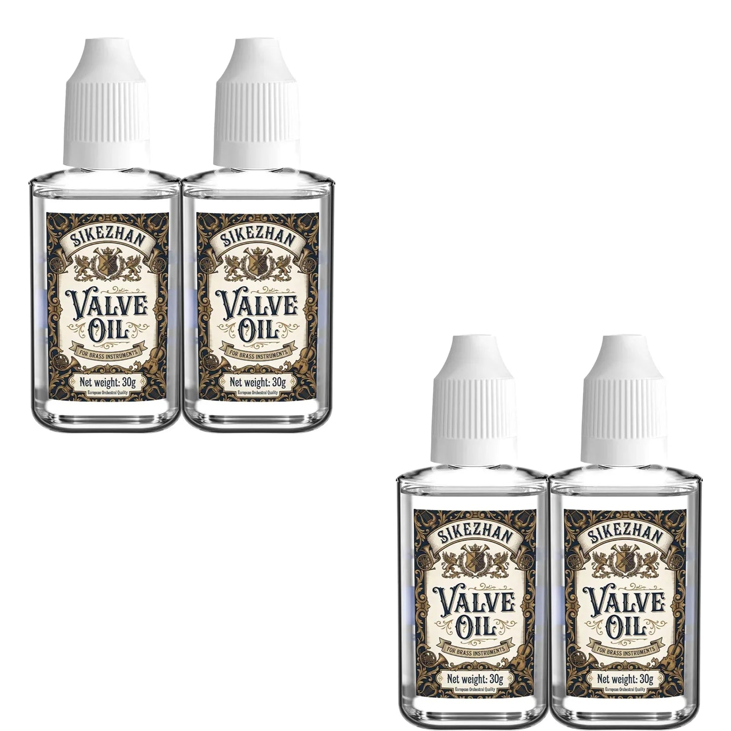 Brass Valve Oil for Trumpet Trombone Tuba – 30ml Lubricant
