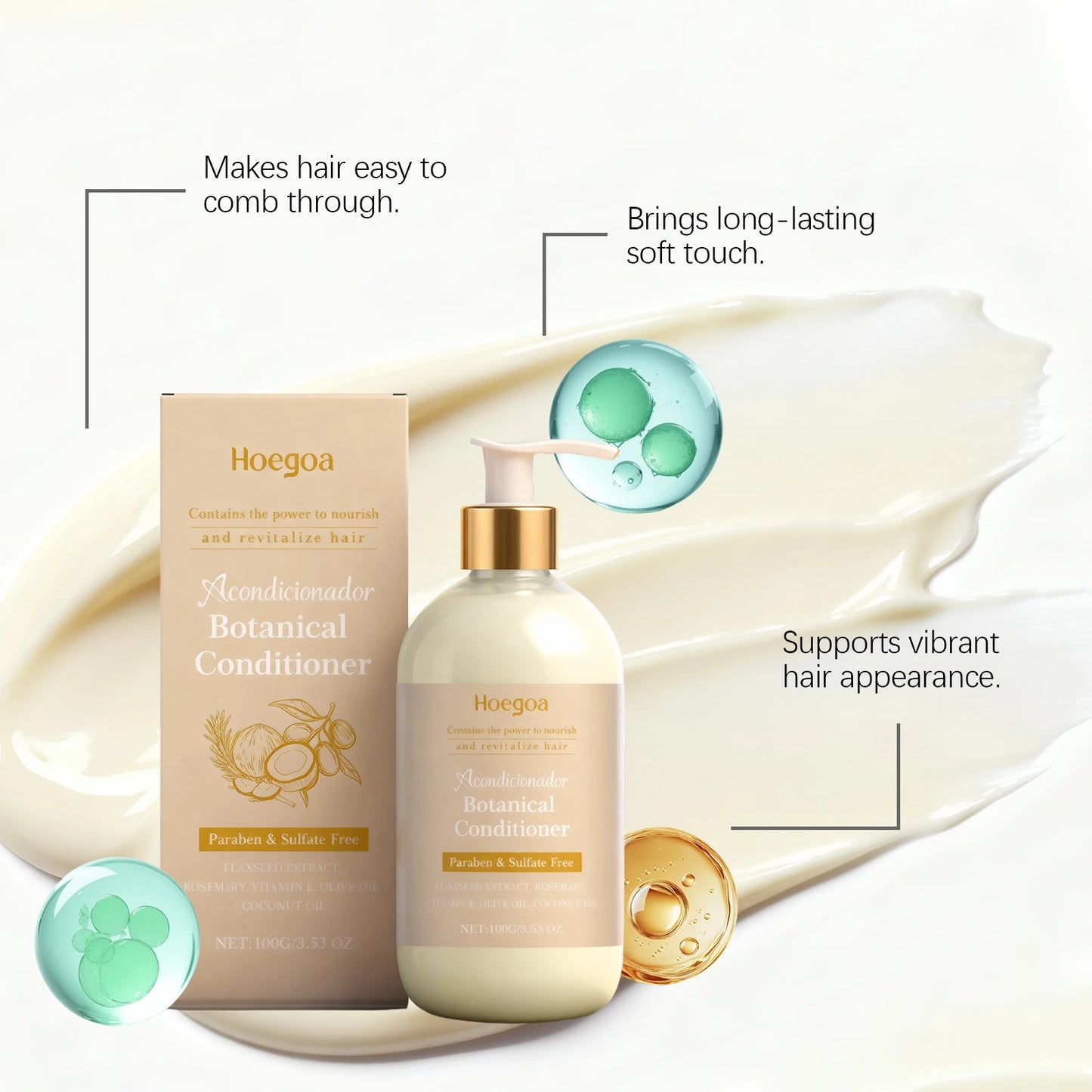 HOEGOA Hair Conditioner Vitamin E & Aloe Vera – Repair & Smooth