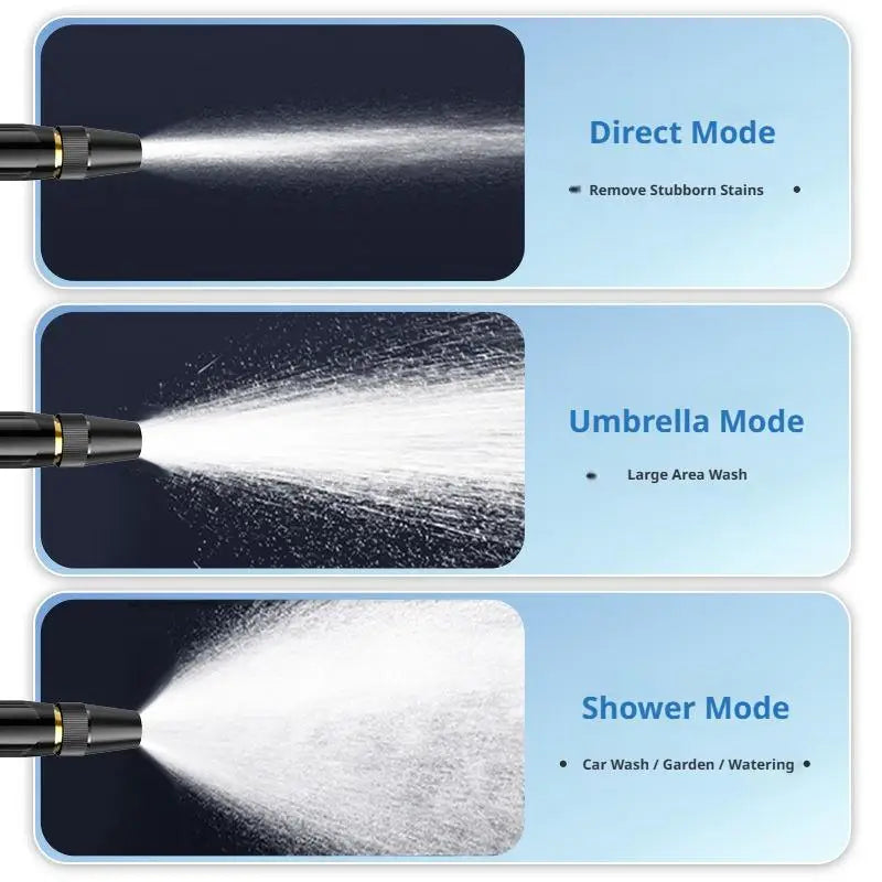 High-Pressure Water Pipe Spray Hose Metal Nozzle For Garden Lawn Wash Adjustable Quick Car Wash Cleaning Flushing Tool Spray Gun Peaceful Pleasures Health and Wellness