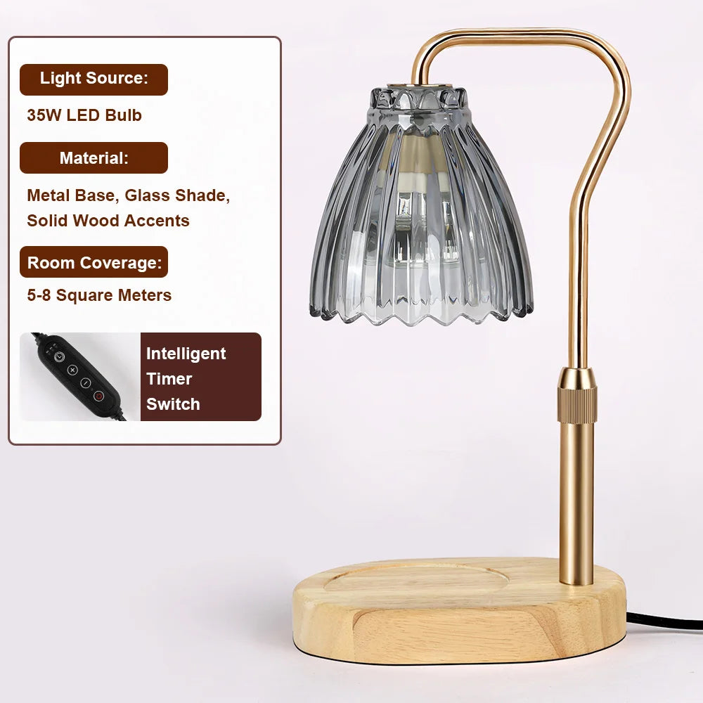 RUNTOIN Dimmable Candle Warmer Lamp with Timer | Home Decor